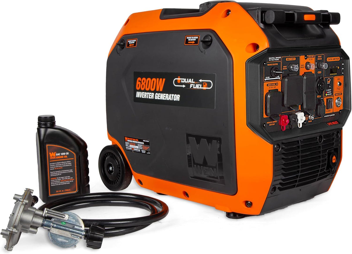 6800W Dual Fuel Inverter Generator, RV-Ready With CO Watchdog