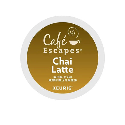 Cafe Escapes Chai Latte K-Cup Pods, 96 Count - Keurig Compatible