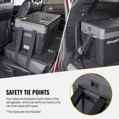 BougeRV Portable Car Refrigerator 21 Qt, 12 Volt, Black - CRPRO