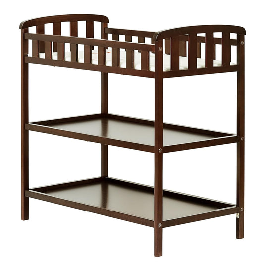 Emily Portable Changing Table With Pad - Espresso