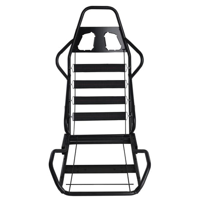 Racing Seats, PVC With Suede Material, Double Slider Design, Black - 2 Pieces