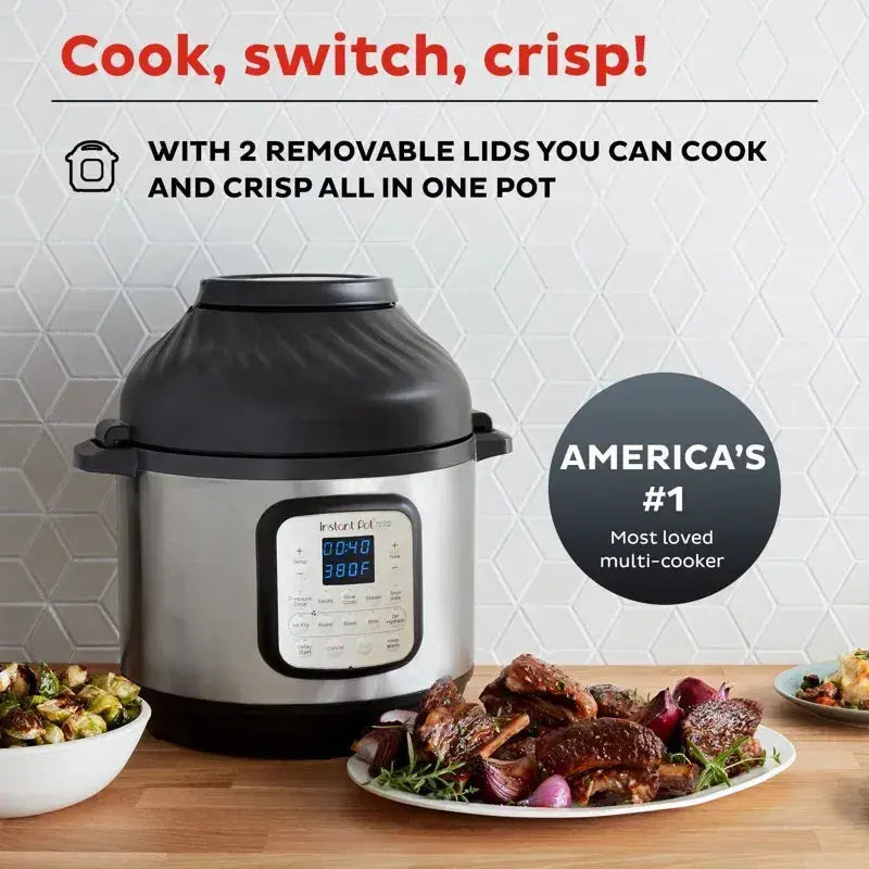 Instant Pot Air Fryer & Pressure Cooker 11-in-1 8-Qt Stainless Steel - Duo Crisp