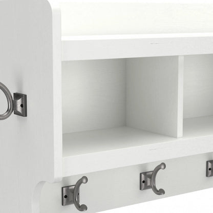 40 Inch Wall Mounted Coat Rack With Shelf and Cubbies