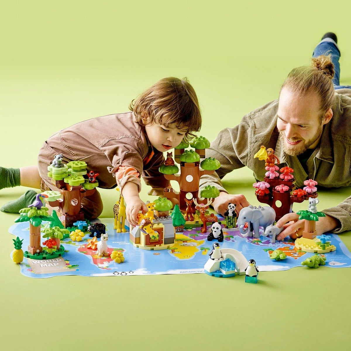 LEGO DUPLO Wild Animals Of The World Building Toy Set, 142 Pieces - 10975