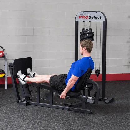 Body-Solid Pro Select Leg Press Machine, 310 Lb Rubber Footplate - GLP STK/3