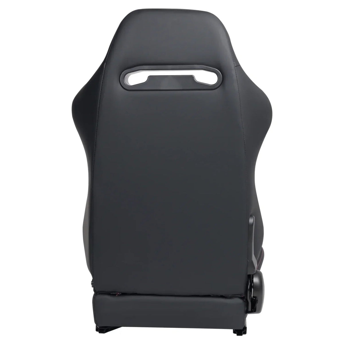 Racing Seats, PVC With Suede Material, Double Slider Design, Black - 2 Pieces
