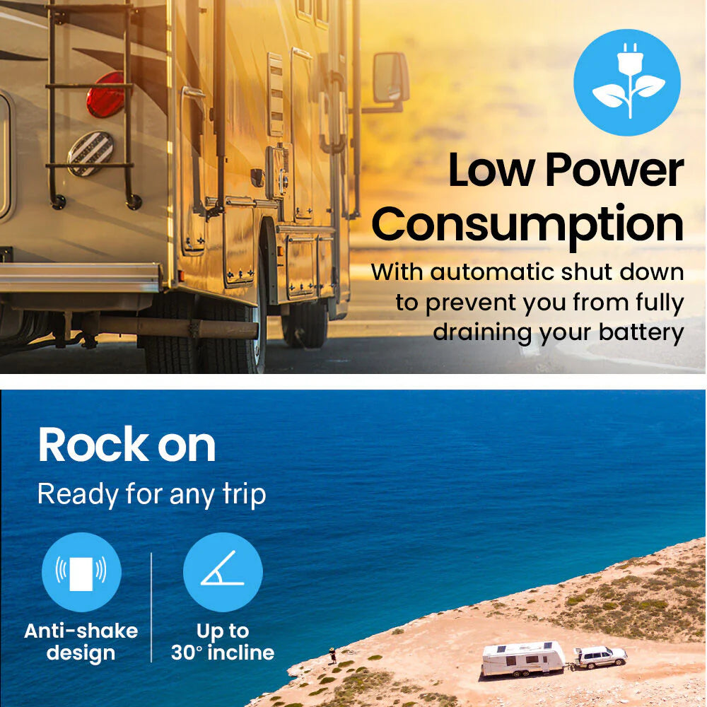 GECKO Upright Portable Fridge Freezer, 142L, 12V/24V/240V, Black - CMPFRUGK14KA