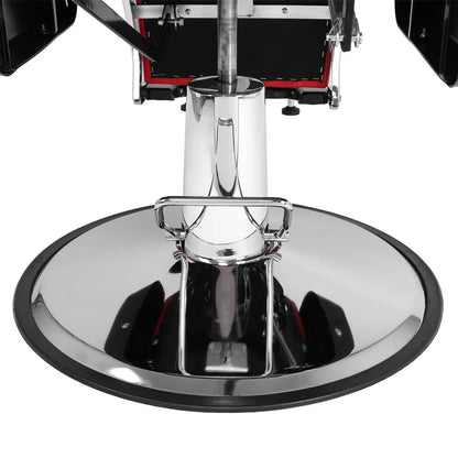 OmySalon Reclining Hydraulic Barber Chair, Black, 38.2 x 27.6 x 39.4 in