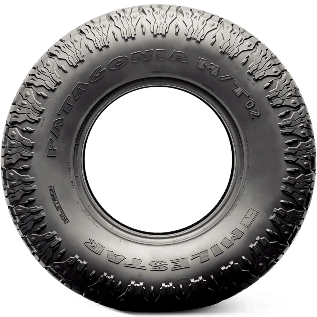 Milestar Mud Terrain Light Truck Tire LT37X12.50R17 124Q Load Range D - Patagonia M/T-02