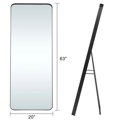 Full Length Wall Mounted Dressing Mirror, 65 in H x 22 in W