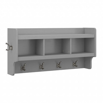 40 Inch Wall Mounted Coat Rack With Shelf and Cubbies