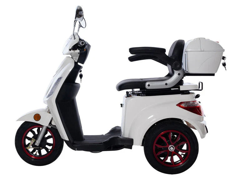 GreenStreet Electric Mobility Scooter 20 km/h Or 25 km/h, 50 km Range, Topcase - E-Mover