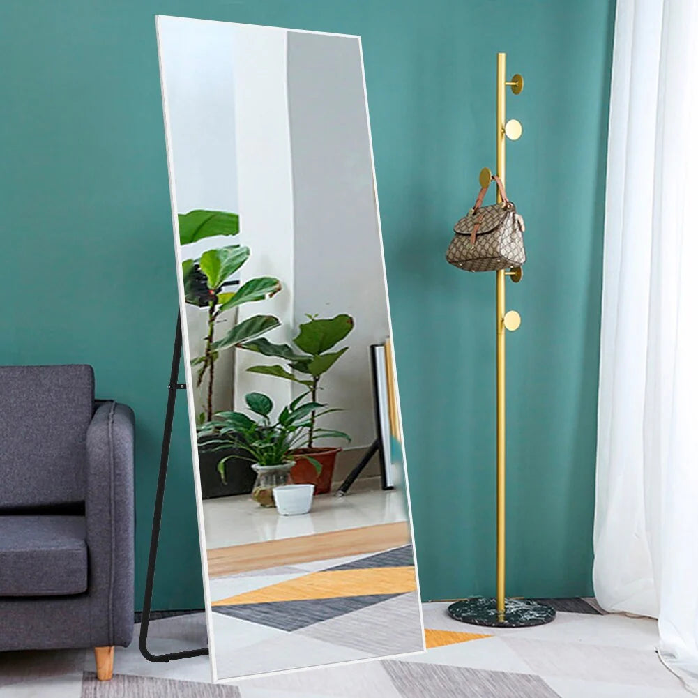 Full Length Wall Mounted Dressing Mirror, 65 in H x 22 in W